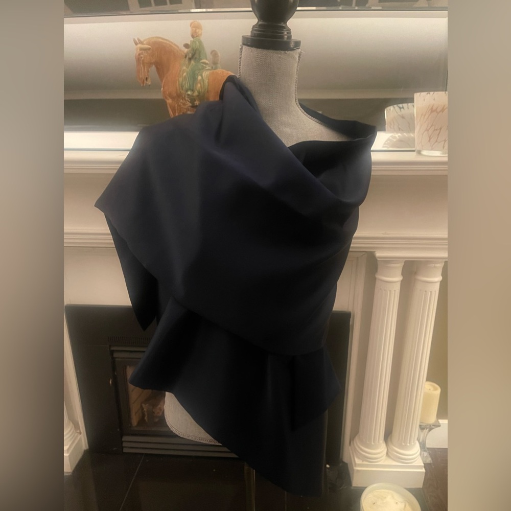 Custom Navy opera shawl
